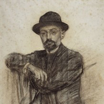 Miguel  de Unamuno (hacia 1904- 1905) / Ramón Casas (MNAC)