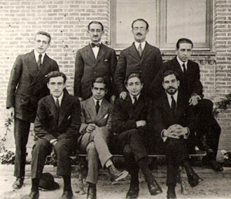 Luis Calandre, con Nicolás Achúcarro y otros compañeros Luis Calandre, con Nicolás Achúcarro y otros compañeros